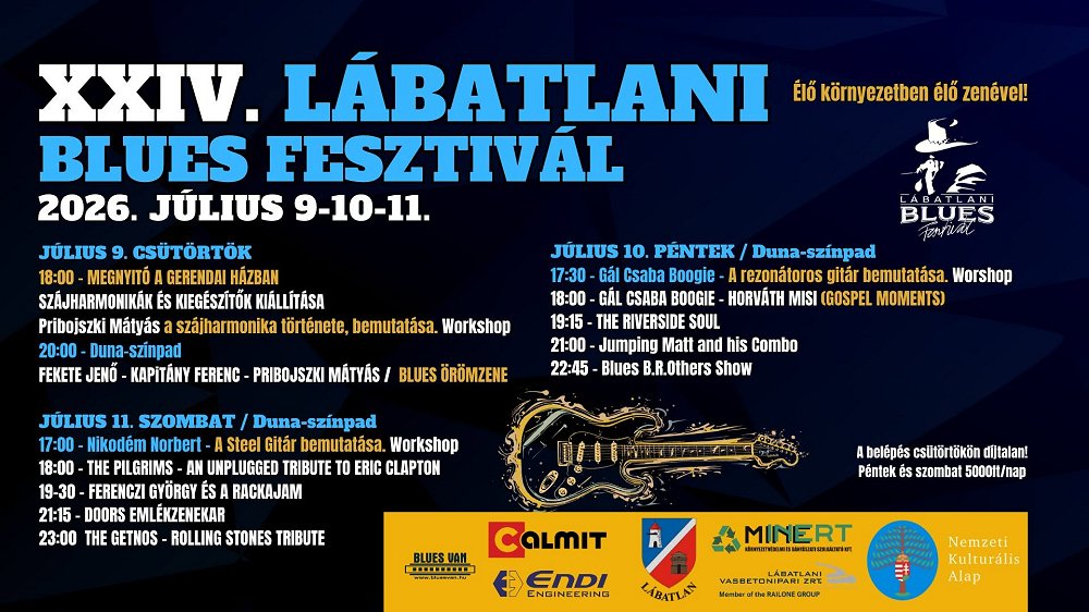 Három nap blues, rock és Duna-parti életérzés